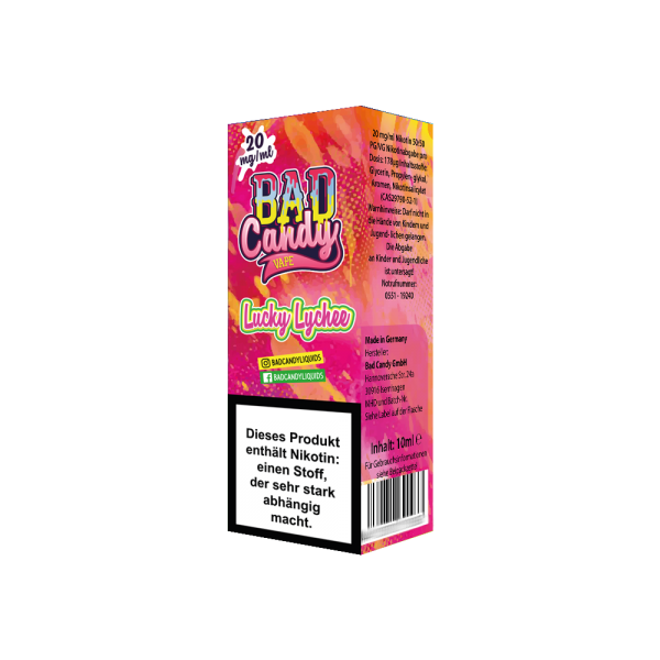 Bad Candy Liquids - Lucky Lychee - Nikotinsalz Liquid