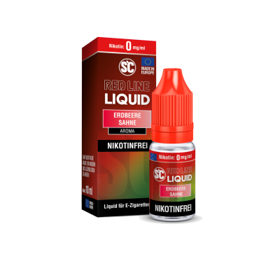 SC - Red Line - Erdbeere Sahne - Nikotinsalz Liquid