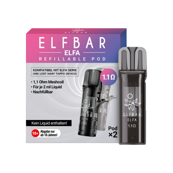 Elfbar - Elfa Leer-Pod (2 Stück pro Packung)